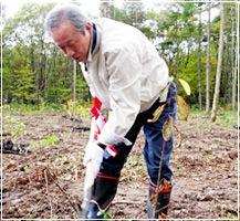 植樹祭の様子の写真