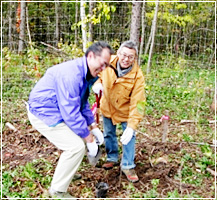 植樹祭の様子の写真